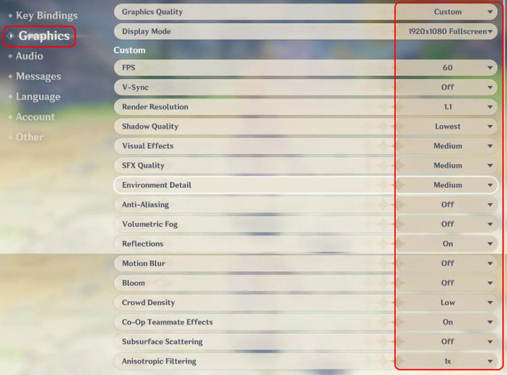 Panduan Setting Grafik Genshin Impact untuk Performa Maksimal